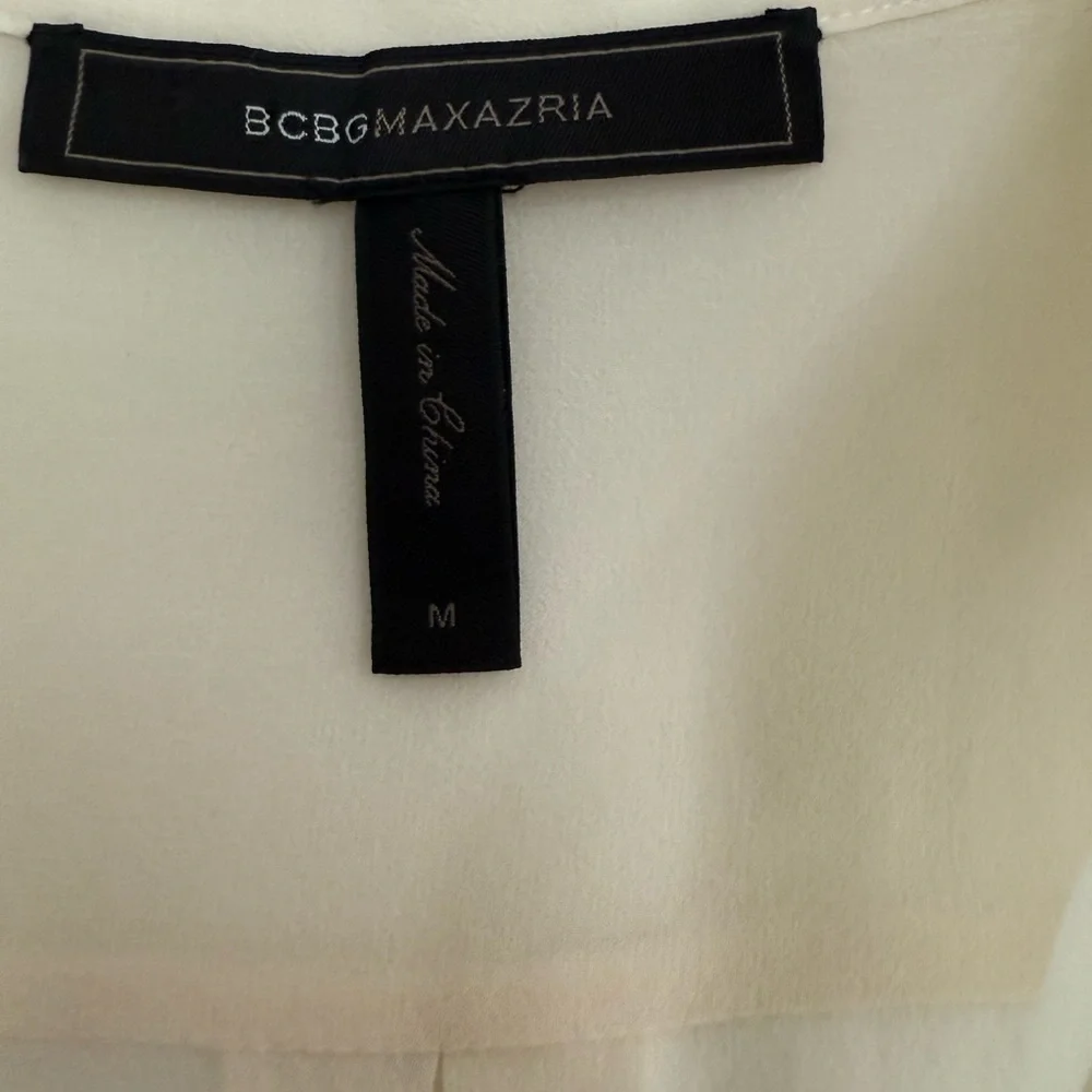 Cream Button-Up Blouse - Picture 3 of 3